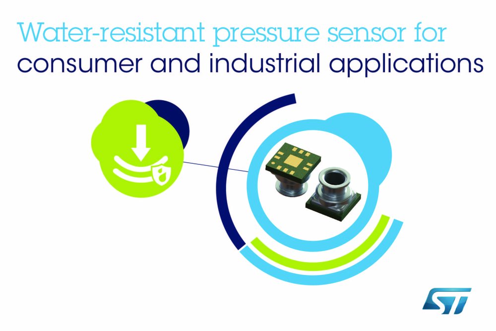 Water-Resistant MEMS Pressure Sensor from STMicroelectronics Targets Budget-Conscious Consumer and Industrial Applications